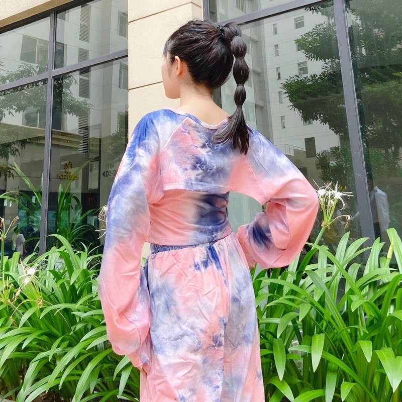 Áo Khoác Ngoài Loang Màu Ulzzang Ảnh+Clip Thật