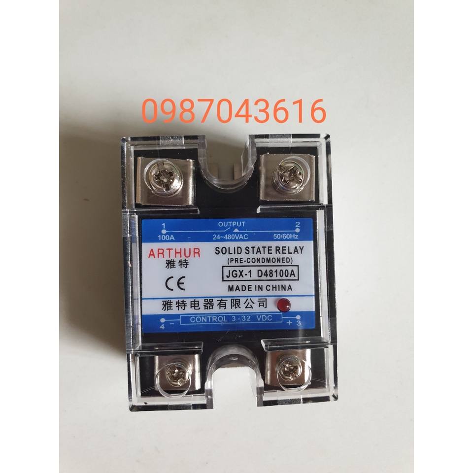 Rơ le bán dẫn Athur 100DA, 100VA, 100AA, 40VA, 40DA, 50VA, 60Va, 80VA, 40AA, đế tản nhiệt nhỏ, đế tản nhiệt to