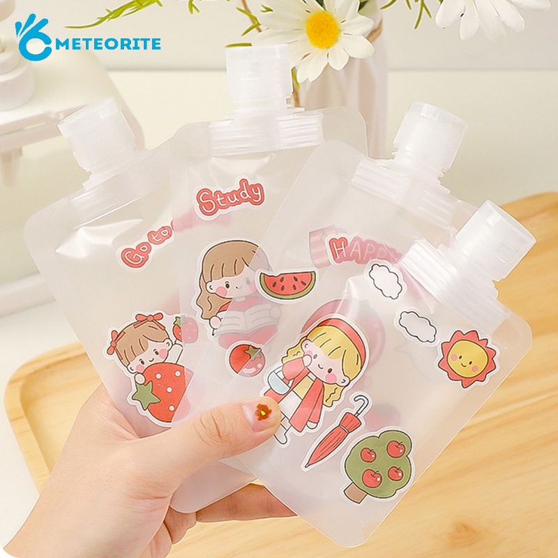 Túi Bóp Rỗng Bằng Nhựa Trong Suốt 30-100ML Đựng Mỹ Phẩm Dầu Gội Tiện Dụng