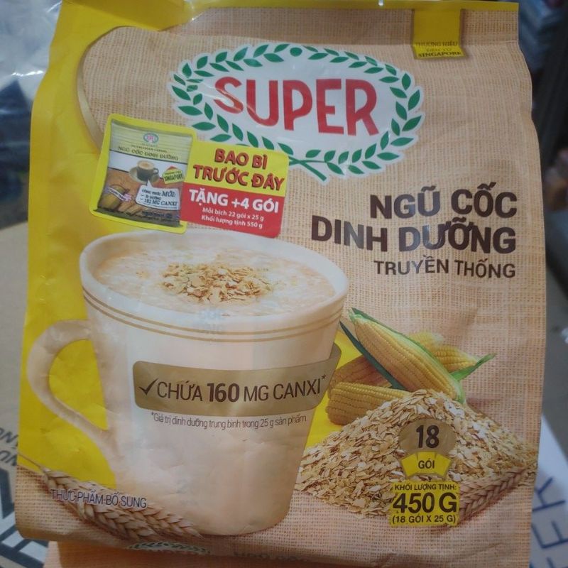 Ngũ Cốc Dinh Dưỡng Super Bịch 18 Gói x25g