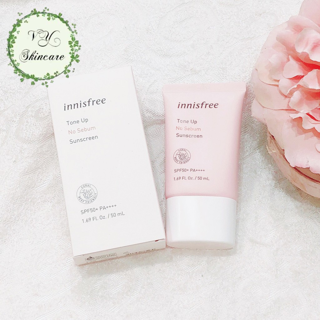 [ NEW ] Kem Chống Nắng Kiềm Dầu, Nâng Tone Da Innisfree Tone Up No Sebum Sunscreen