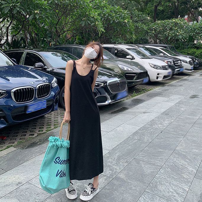Đầm Hai Dây Dáng Dài Rộng Thời Trang Mùa Hè Hàng Mới Dành Cho Bạn Nữ