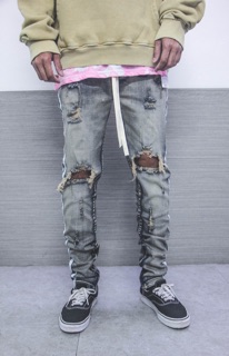 [ SALE SẬP SÀN ] M5 stretch dirty track denim