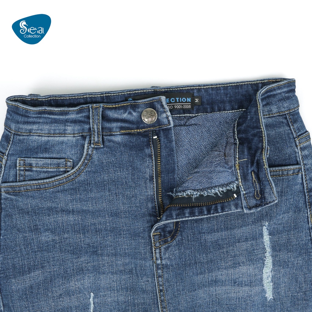 Váy Jean Nữ Sea Collection 2 lớp phối rách cá tính 8881