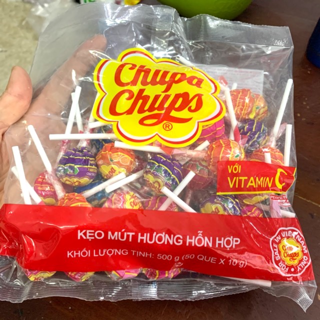 Kẹo Mút Chupa Chups hương trái cây gói 60 que