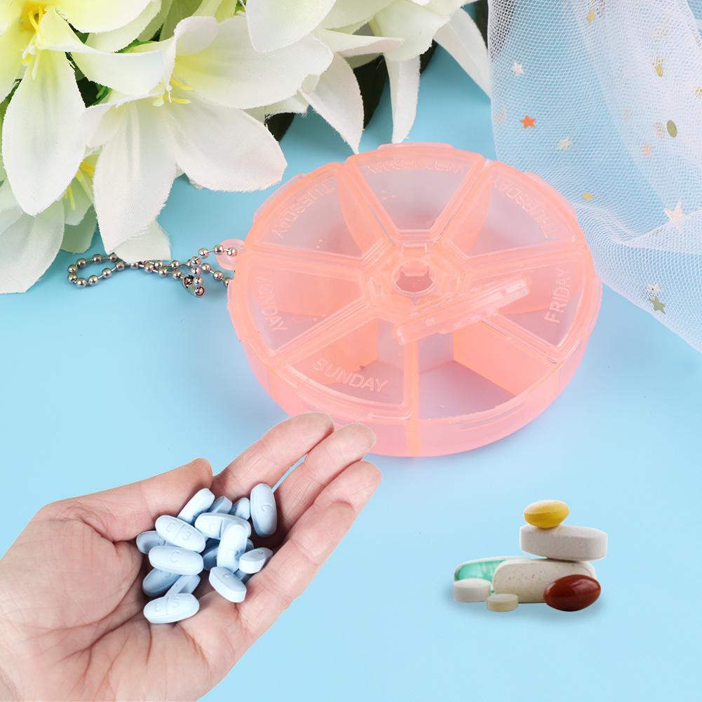Hộp đựng thuốc có 7 ngăn bằng nhựa tiện lợi