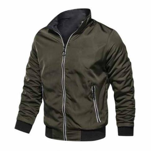Áo khoác dù 2 lớp cao cấp cổ đứng chống thấm nước phối viền dạ quang, túi khóa HCM Fashion GB19