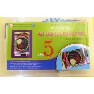 Bộ dụng cụ vật liệu cắt, khâu, thêu dành cho học sinh lớp 5
