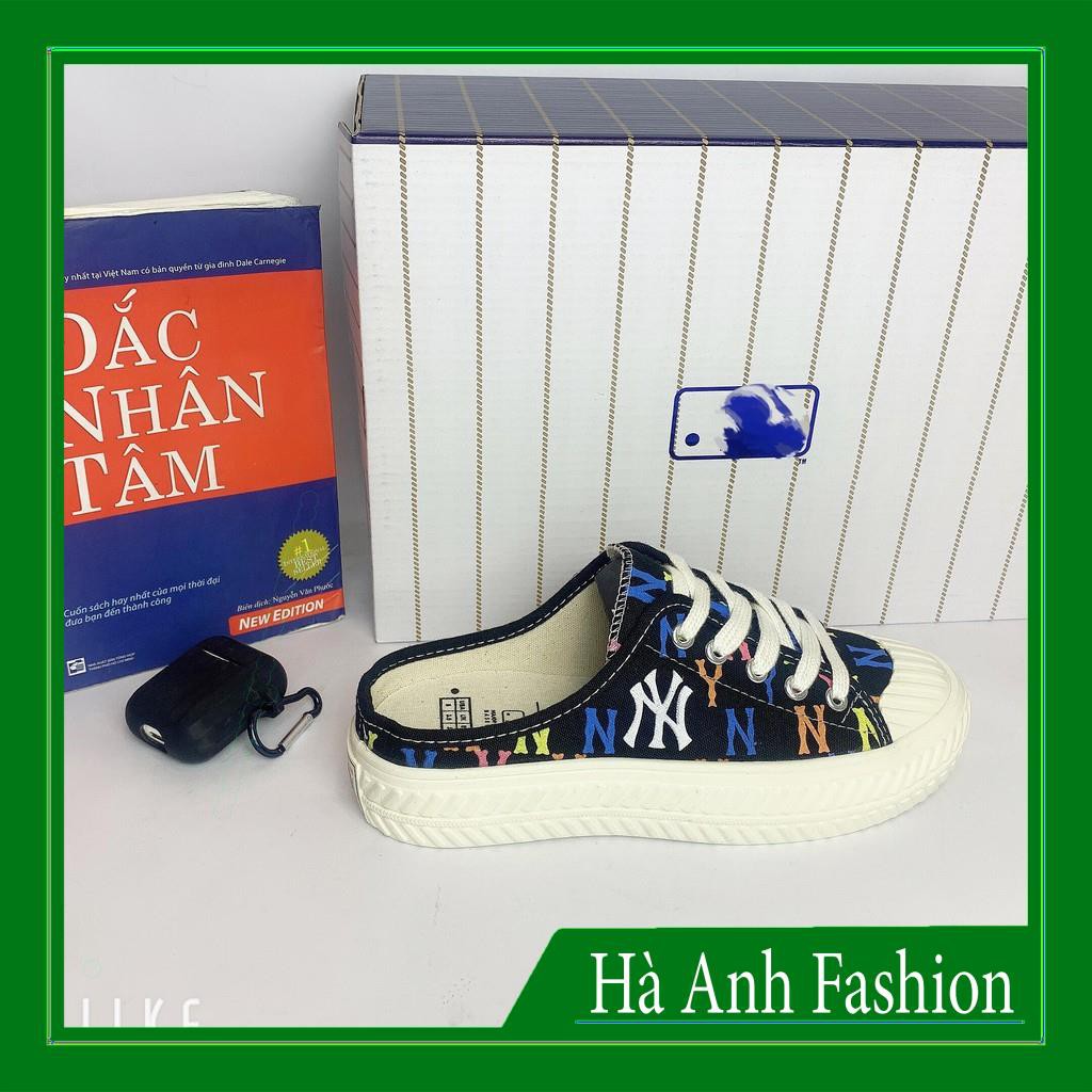 [ Hot trend- Hàng Trung ] Giày Sục NY, Đạp Gót, Giày Sục 𝐌𝐋𝐁 NY đen Độn đế mới nhất 2021 | BigBuy360 - bigbuy360.vn