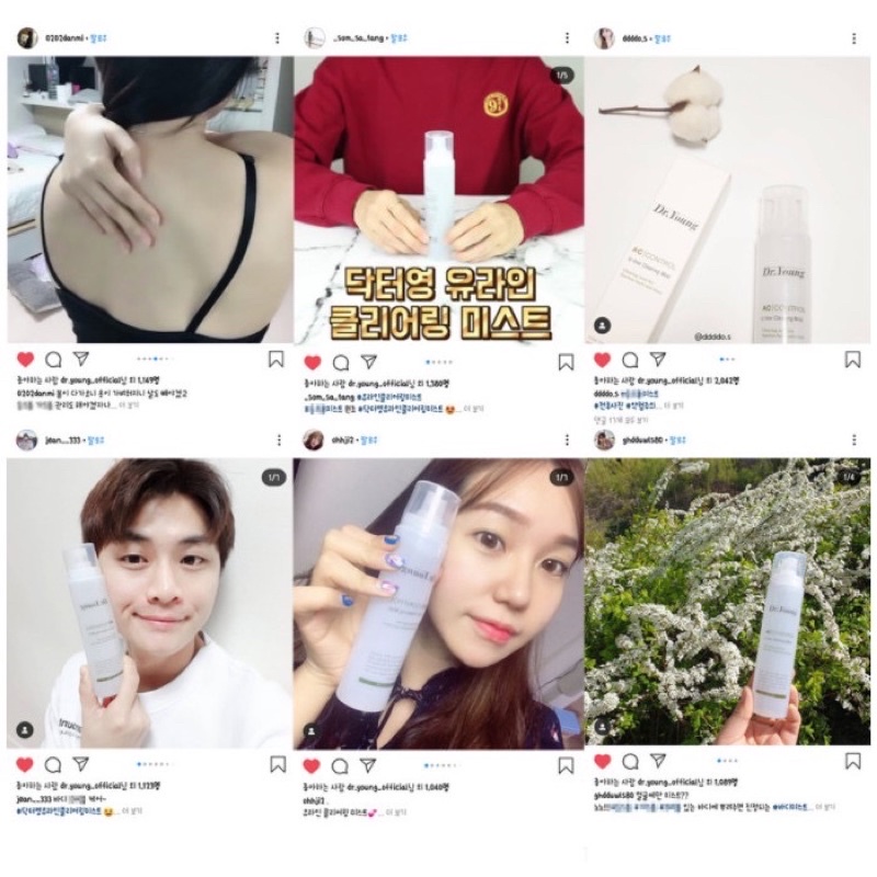 XỊT KHOÁNG KIỂM SOÁT NHỜN VÀ MỤN DR.YOUNG CONTROL U LINE CLEARING MIST (Hàn quốc) | BigBuy360 - bigbuy360.vn