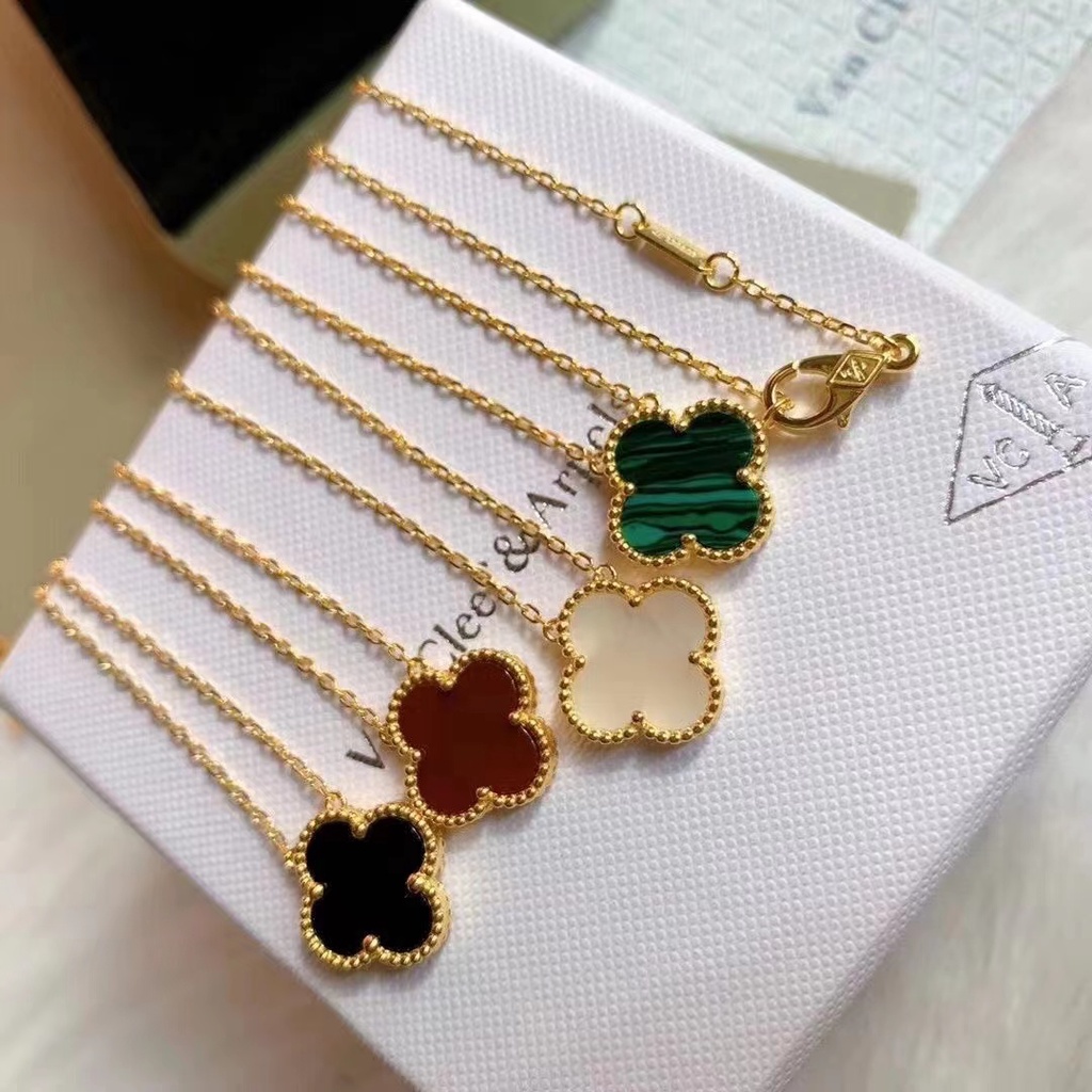 Dây Chuyền S925 Mặt Cỏ Bốn Lá Cổ Điển Thời Trang