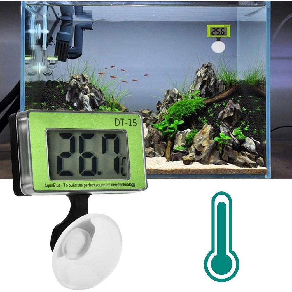 NHIỆT KẾ ĐIỆN TỬ AQUABLUE DT-15 CHO BỂ CÁ, HỒ CÁ CẢNH (Chính Hãng)