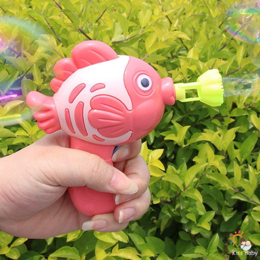 Đồ chơi thổi bong bóng xà phòng hình chú cá đáng yêu cho bé