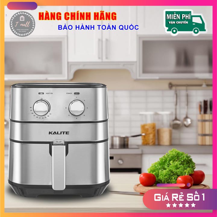 Nồi chiên không dầu KALITE Q5 dung tích 5,5L, Tiện lợi, an toàn cho sức khỏe, HÀNG CHÍNH HÃNG - BẢO HÀNH 12 THÁNG