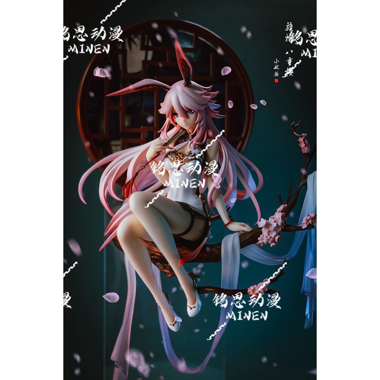 Mô Hình Nhân Vật Nữ Anime Mặc Sườn Xám 3D Handmade