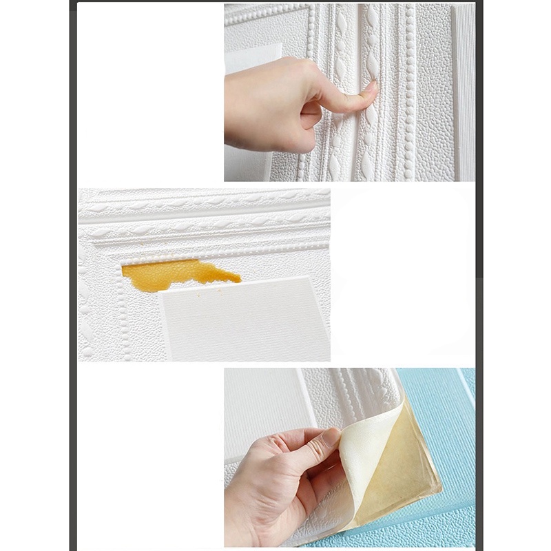 Miếng dán tường bằng xốp giả gạch 3D chống sốc chống tiếng ồn trang trí nhà cửa | BigBuy360 - bigbuy360.vn