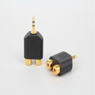 [Mã ELHACE giảm 4% đơn 300K] Jack Chia 1 Đực 3.5 Thành 2 RCA (Cùng Tín Hiệu Âm Thanh) - AUDI134