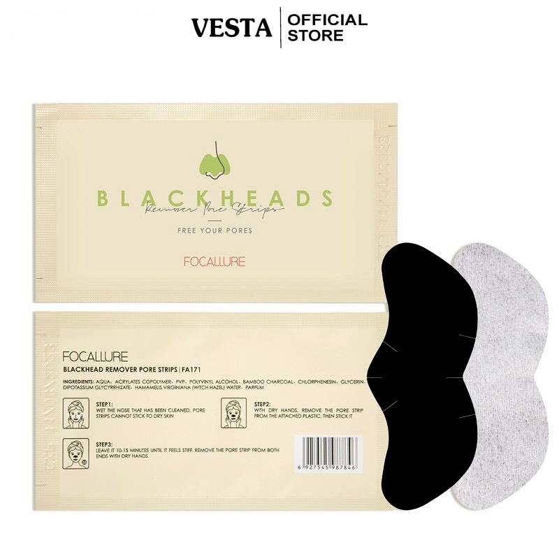 Miếng Dán Lột Mụn ☘BLACKHEADS☘ Lột Mụn Đầu Đen Làm Sạch Sâu Cho Vùng Mũi 2,2g