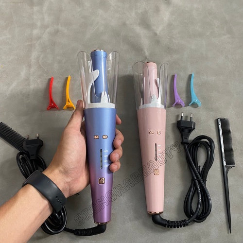 Máy uốn tóc tự xoay 360 độ, tạo độ xoăn tự nhiên, chống bổng chính hãng mới