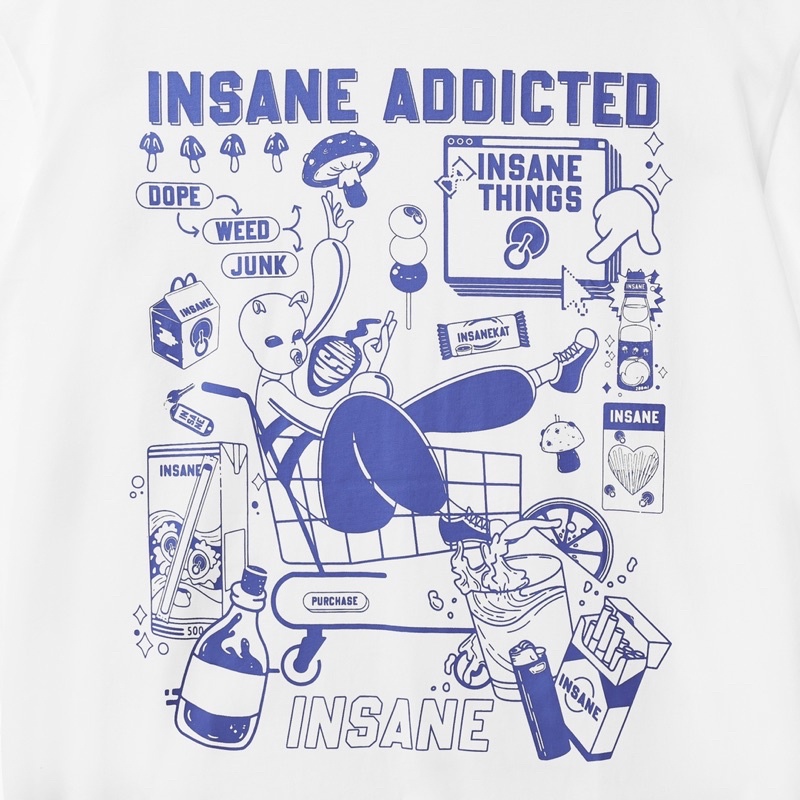 Insane® Addicted Tee - White