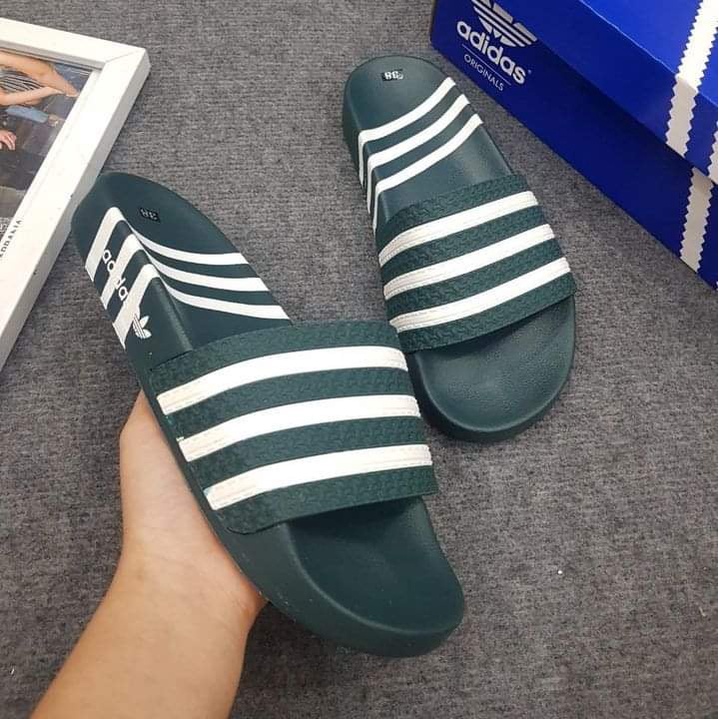 🔥HÀNG SIÊU CẤP🔥Dép nam quai ngang 3 sọc ADIDAS đúc cao su non cao cấp siêu êm