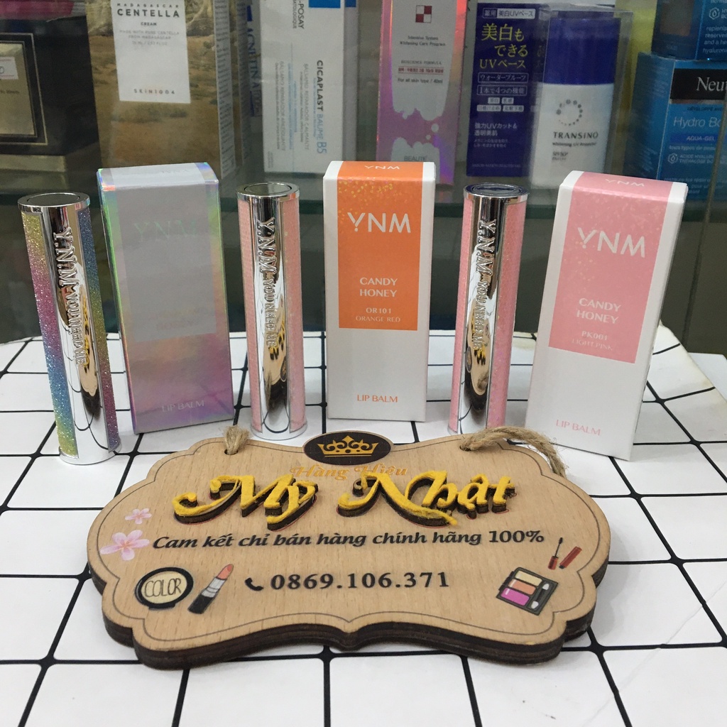 Son dưỡng, Son dưỡng môi cầu vồng YNM Rainbow Honey Lip Balm, dưỡng ẩm, mờ thâm