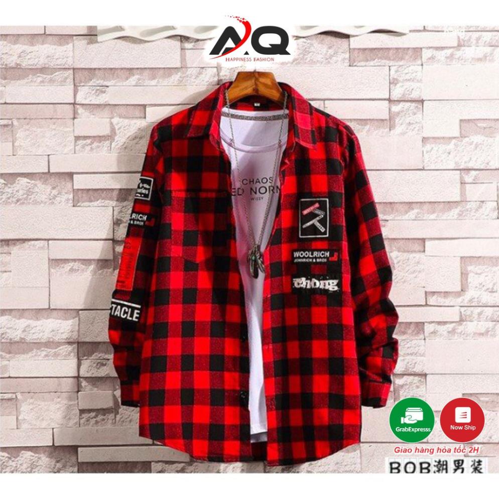 Sơ Mi Caro Flannel Nam Nữ Áo chống nắng Sọc Nam Nữ Cực Chất Nhiều Mẫu SM11- T&A STORE .