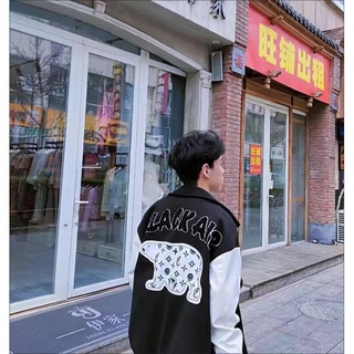(ORDER) VARSITY JACKET BEAR BLACK AIR- ÁO KHOÁC