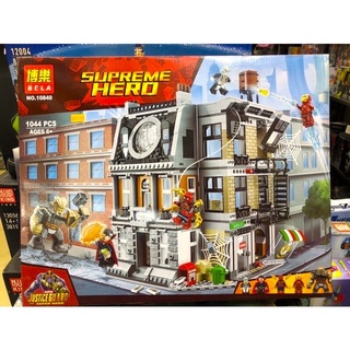 Lắp ráp mô hình Bela 10840, No 4046 Đại Chiến Sanctum Sanctorum Trụ Sở Doctor Strange 1044 mảnh
