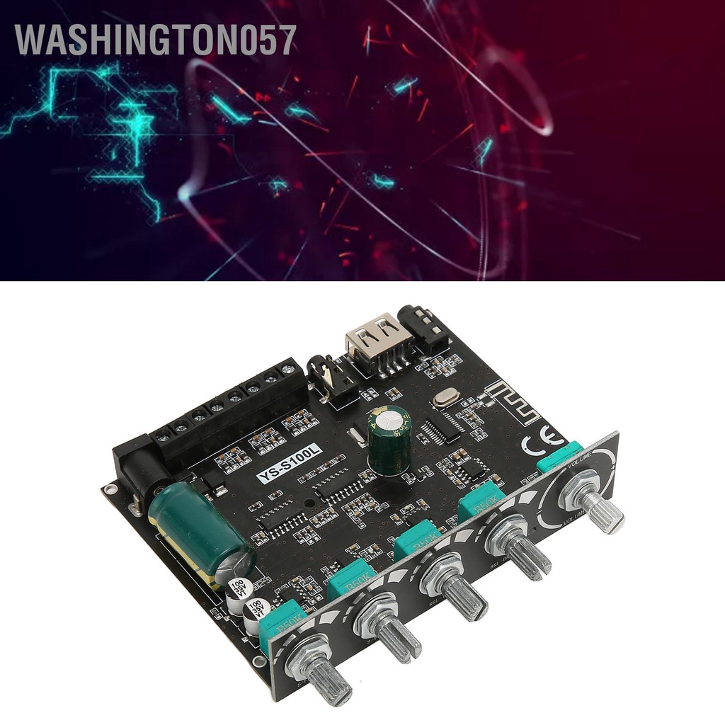 Có thể bán buôn Bảng mạch khuếch đại Bluetooth 2.1 Kênh 50W 100W Mô-đun loa siêu trầm không dây với điều khiển âm bổng 12‑24V Washington057 Hàng giao ngay