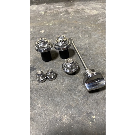 Bộ inox K3 gắn xe máy