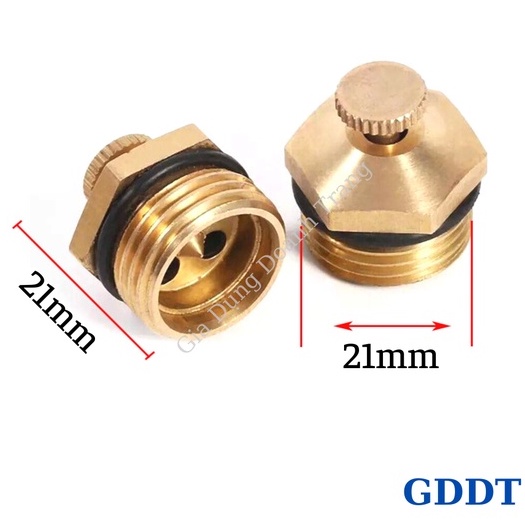 Béc tưới phun mưa hình quạt 360 độ đồng thau chân ren 21mm dùng cho hệ thống tưới nông nghiệp