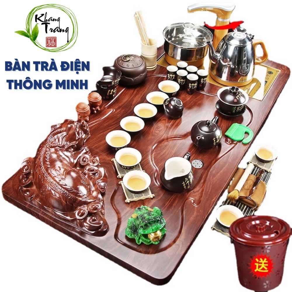 Bàn trà điện thông minh ⚡ GIÁ TỐT NHẤT ⚡ Bàn trà điện tự động bơm nước, Thiết kế với đường nét cổ điển độc đáo