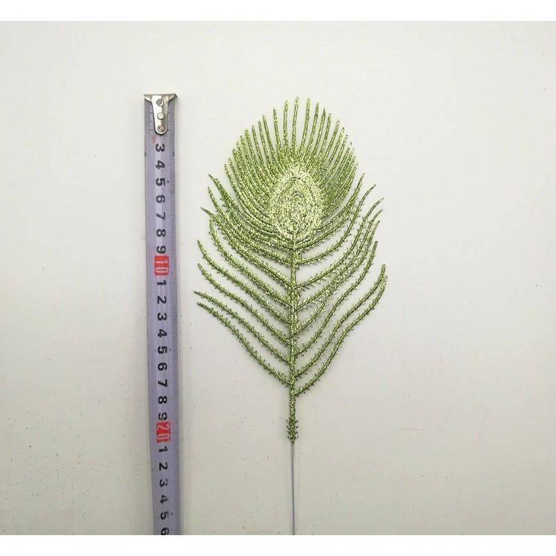Lông công kim tuyến , lông công kim tuyến trang trí dài 35cm