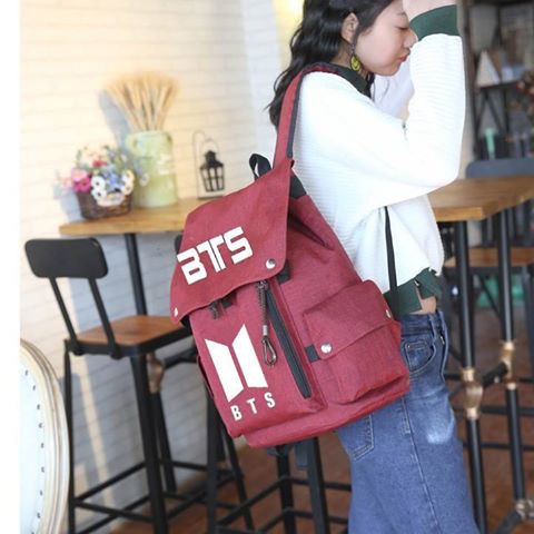 Ba lo BTS logo mới rẻ đẹp schollbag