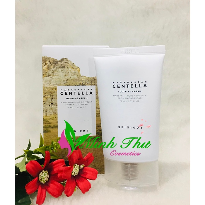 Kem dưỡng da giảm mụn Chiết Xuất Rau Má Skin1004 Madagascar Centella Soothing Cream 75ml (Mẫu mới)