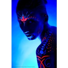 Màu vẽ phản quang dạng neon trang điểm độc đáo /vẽ body painting an toàn trên da/ vẽ hóa trang Halloween