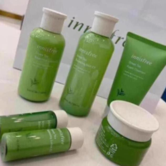 Dưỡng Da Innisfree Trà Xanh Balancing EX 2020 SET 6 Món