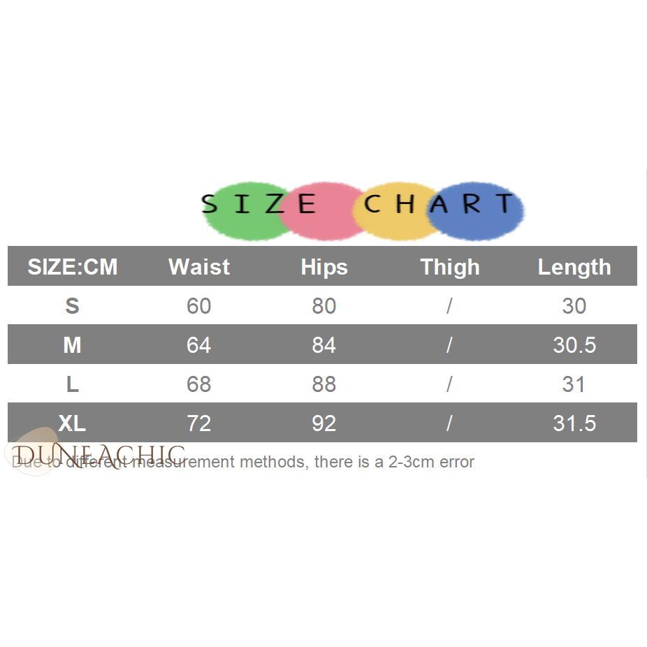 DUNEA Quần Short Denim Lưng Cao Ống Rộng Kiểu Dáng Quyến Rũ Cho Nữ