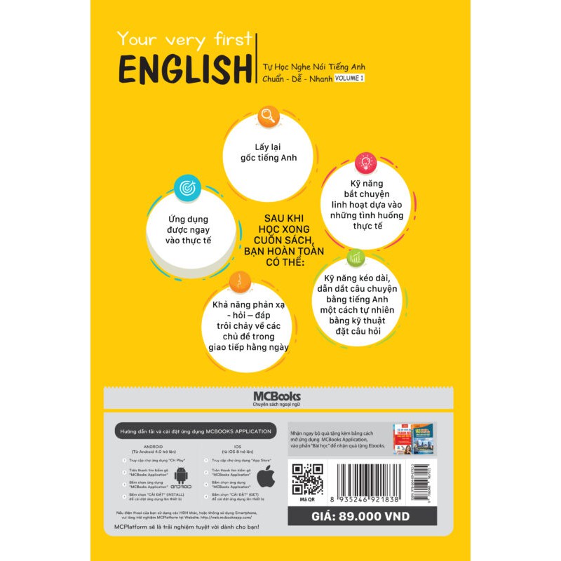 Sách Your very first English - Tự học nghe nói tiếng anh chuẩn dễ nhanh volume 1