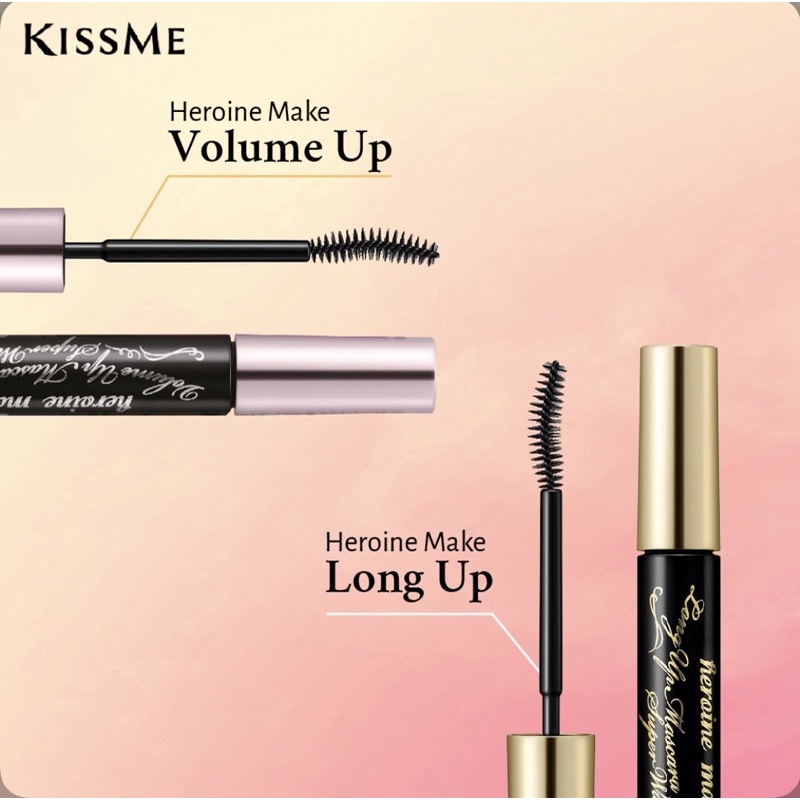 Mascara Kiss me Long up Super Waterproof dài mi, siêu chống nước