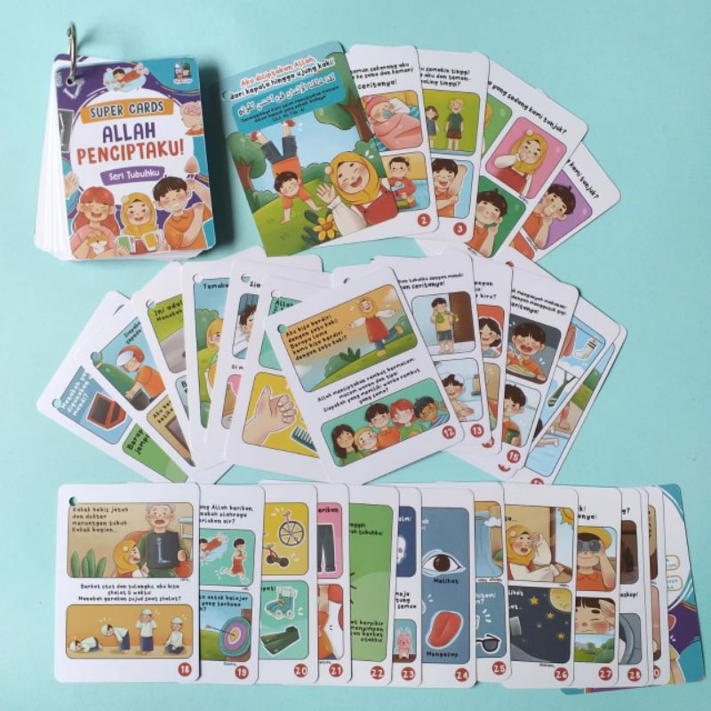 Thẻ Bài Chơi Game Siêu Nhân Flashcards