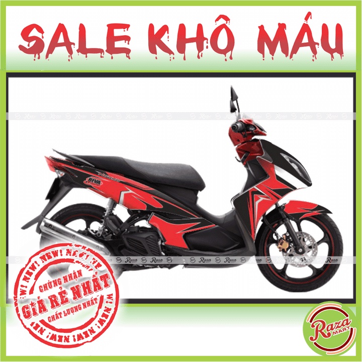 | SALE KHÔ MÁU | Tem trùm xe Nouvo LX - Decal PVC 5 Lớp Cao Cấp - Chống Thấm, Chống Phai Màu - Mã số: NOL 17