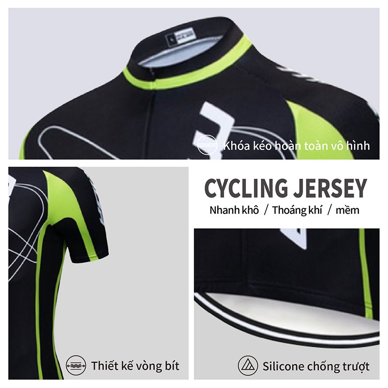 Bộ Quần Áo Đạp Xe Thể Thao Chuyên Nghiệp Cho Nam