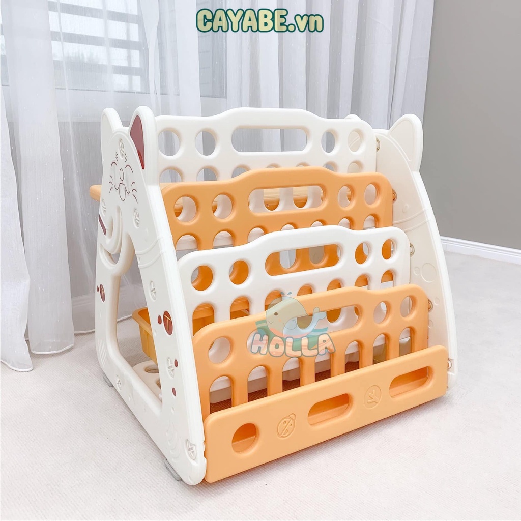 BẢNG VẼ - GIÁ SÁCH - BÀN GHẾ HỌC MÈO KITTY CAYABE HOLLA 4 TRONG 1 CHO BÉ