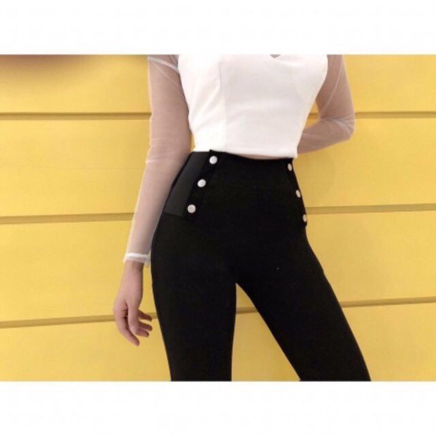 Quần legging cạp cao 6 đinh bigsize | BigBuy360 - bigbuy360.vn