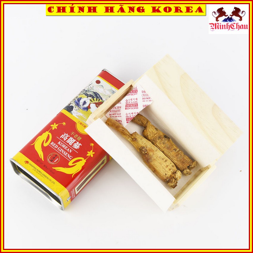 Hồng Sâm Củ Khô Hộp Sắt, Sâm Khô Hộp Thiếc Daedong Hàn Quốc, minhchau