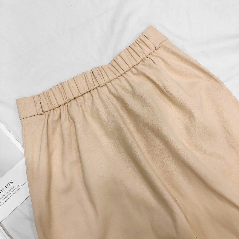 Quần Baggy Kaki lưng Tây phối Chun CONI PANTS ullizang form đẹp (Ảnh thật)