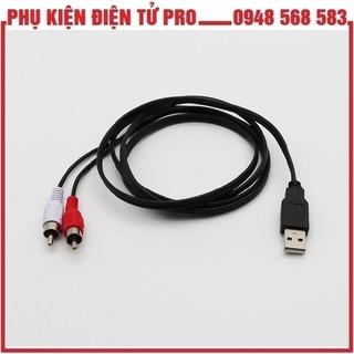 CÁP CHUYỂN USB SANG AV 2 ĐẦU CHO TIVI 1.5M