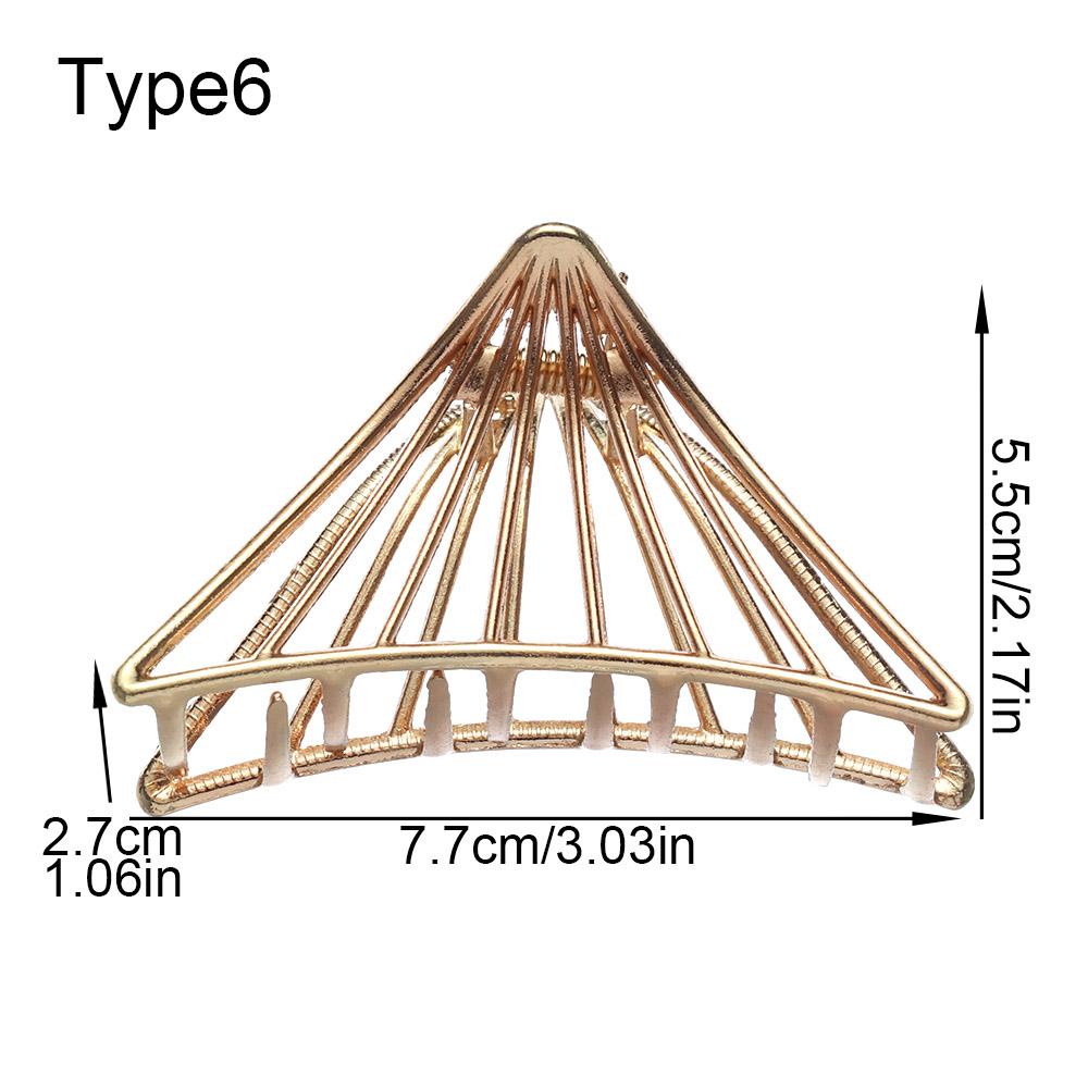 Kẹp Tóc Kim Loại Thiết Kế Rỗng Dễ Thương